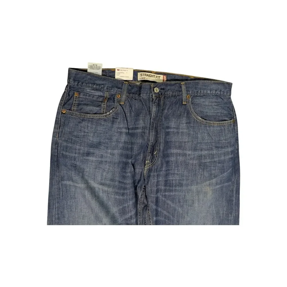 Levis 505 Flex Stretch Regular Fit Jeans Straight Leg Medium Wash 38x30 New